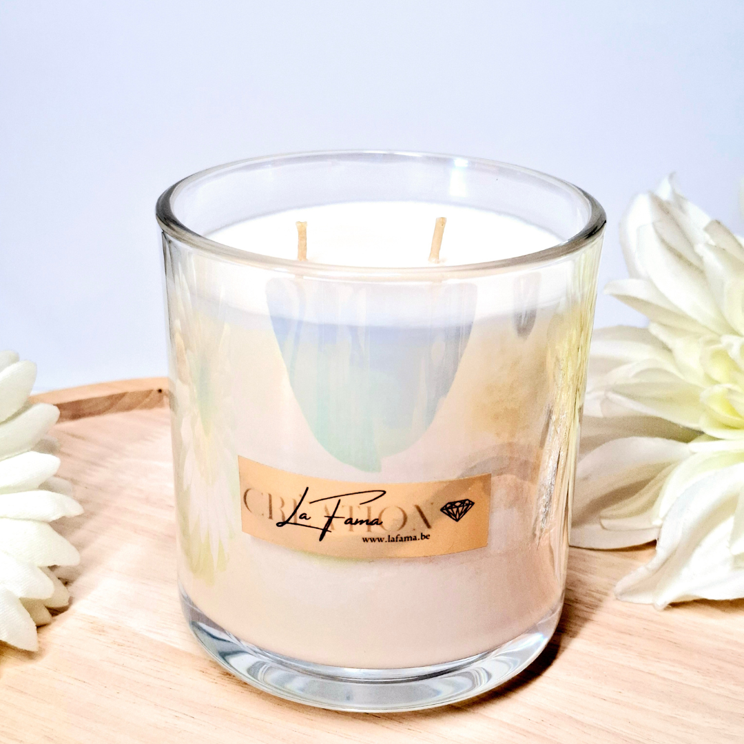 Nuance Transparente Perlée - Bougie Parfumée Monoï Coco