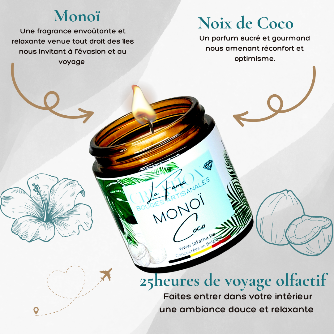 Bougie Ambrée - Monoï Coco