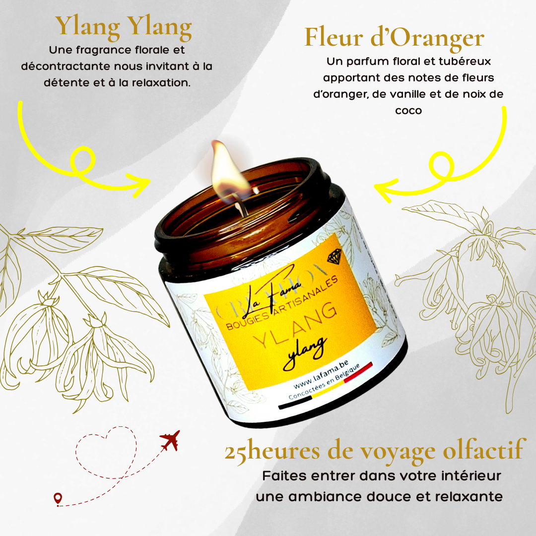 Bougie Ambrée - Ylang Ylang