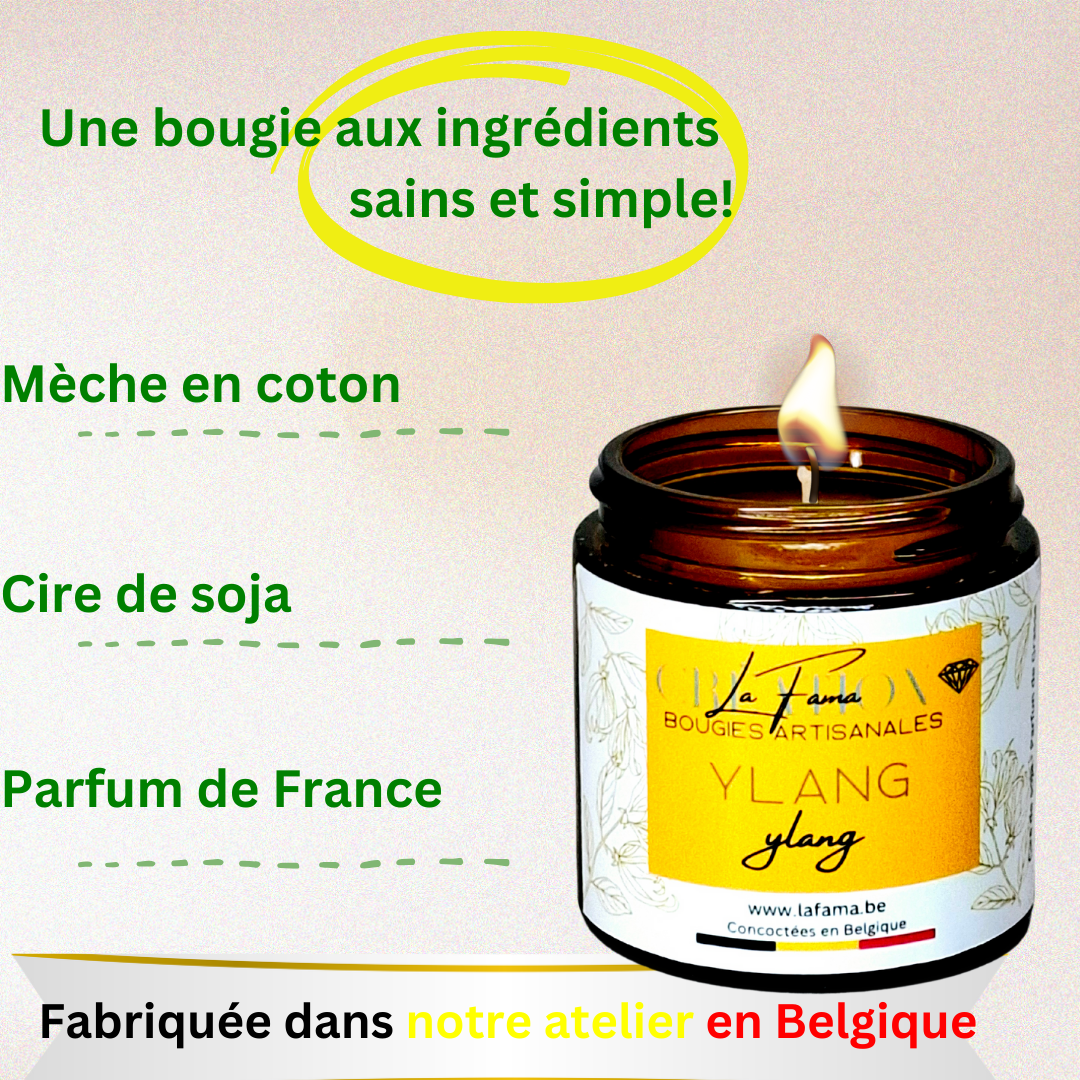 Bougie Ambrée - Ylang Ylang