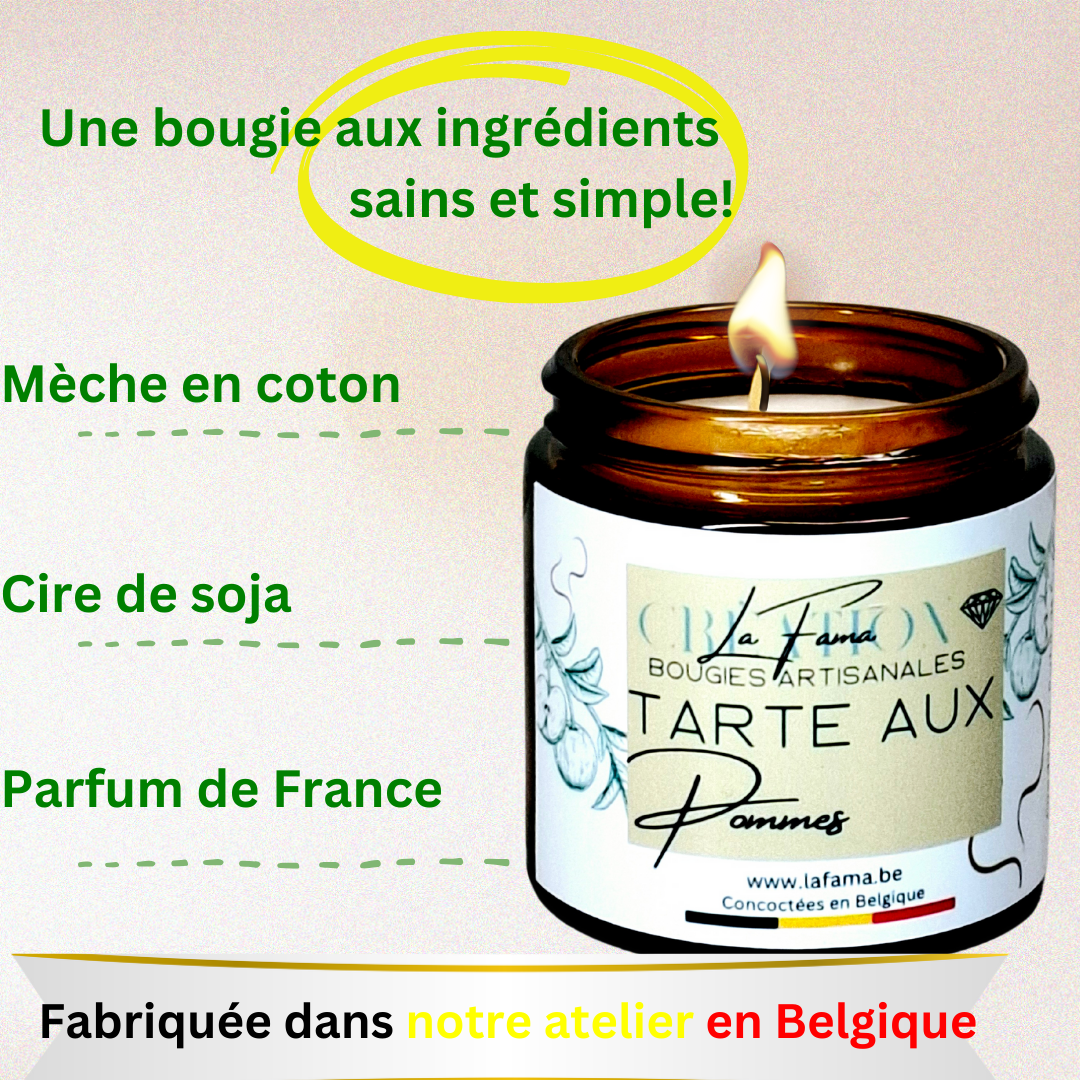 Bougie Ambrée - Tarte aux Pommes