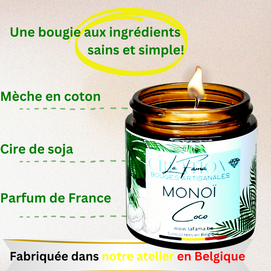 Bougie Ambrée - Monoï Coco