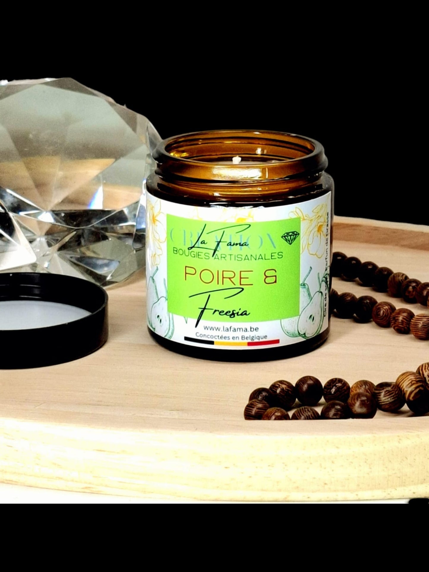 Bougie Ambrée - Poire & Freesia