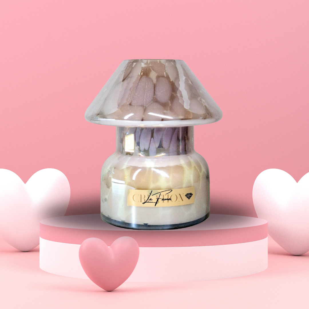L'éclaireuse Rose - Bougie Parfumée Aura Précieuse