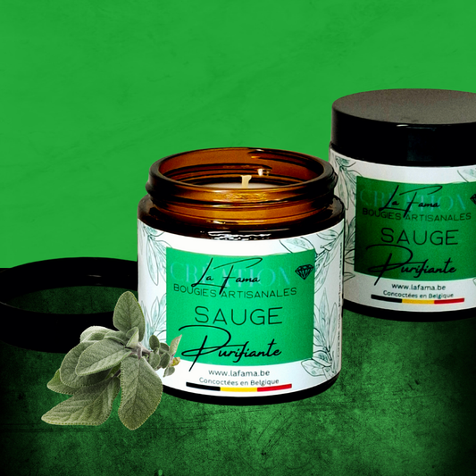 Bougie Ambrée - Sauge Purifiante