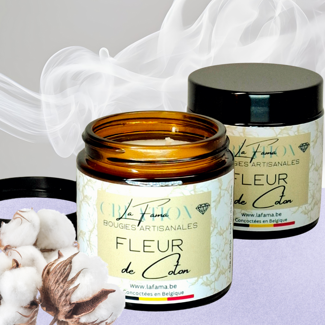 Bougie Ambrée - Fleur de Coton