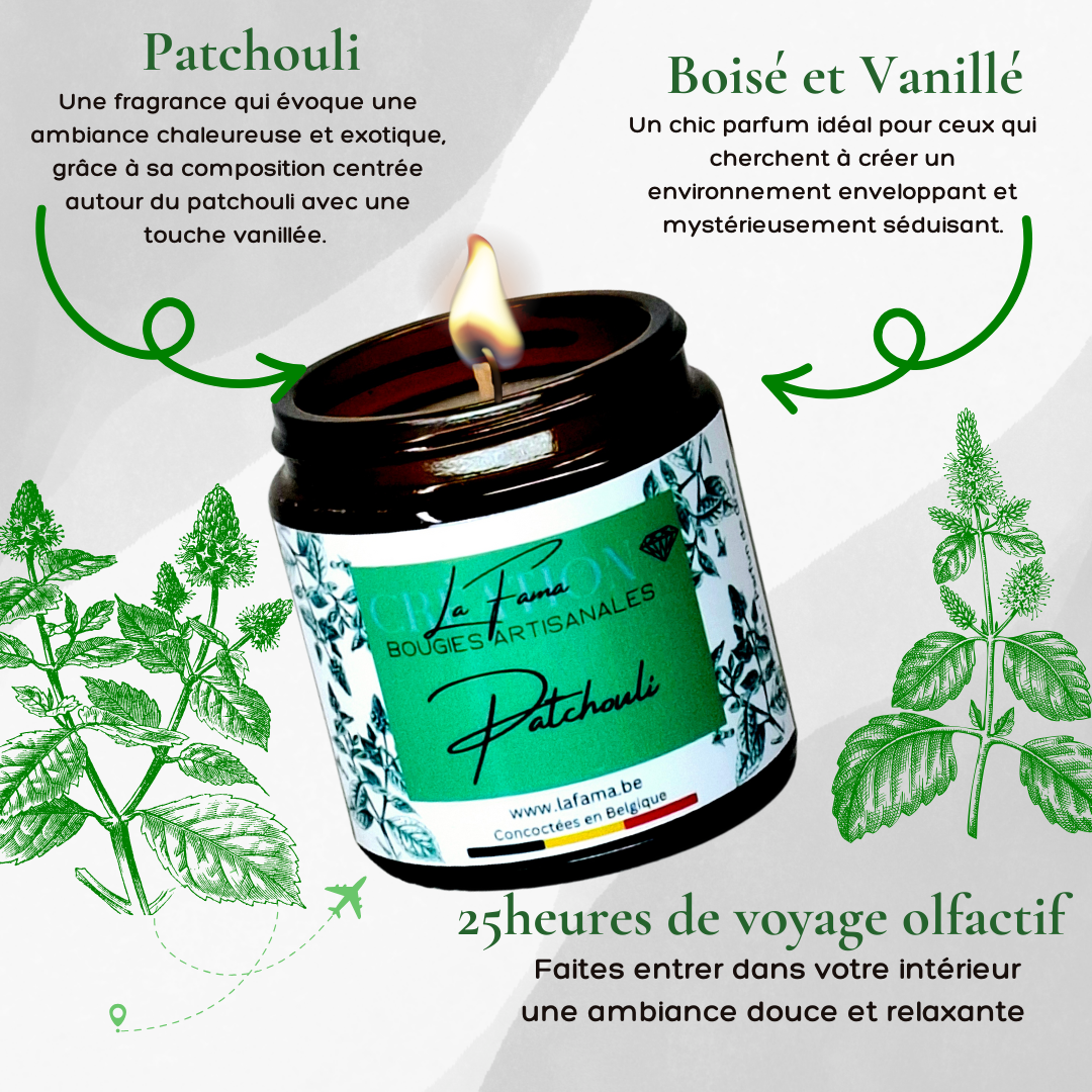 Bougie Ambrée - Patchouli