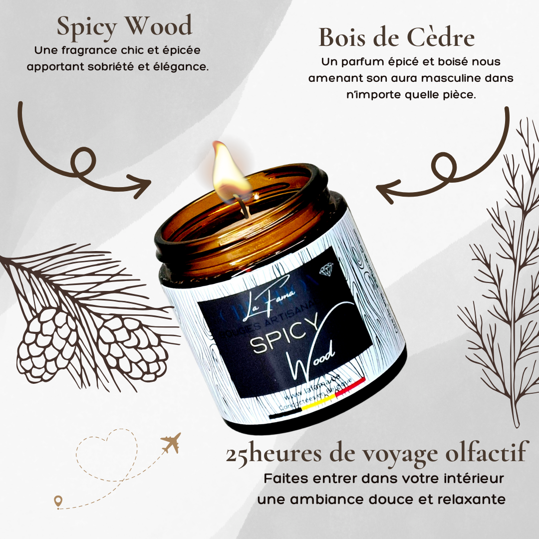 Bougie Ambrée - Spicy Wood