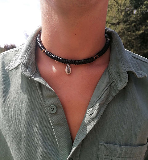 Collier en perles de coco