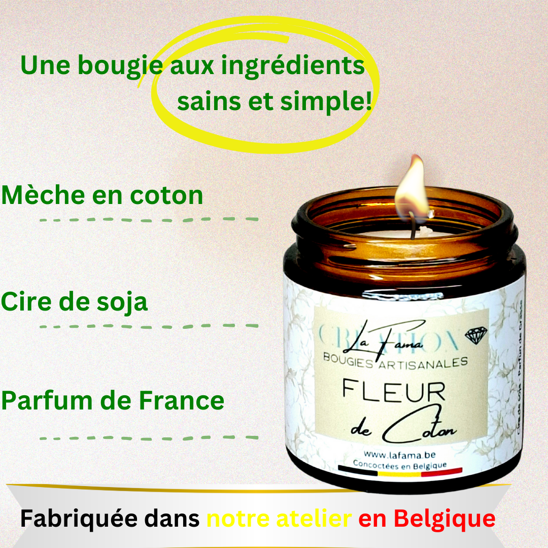 Bougie Ambrée - Fleur de Coton