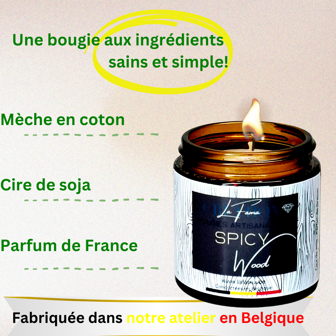 Bougie Ambrée - Spicy Wood
