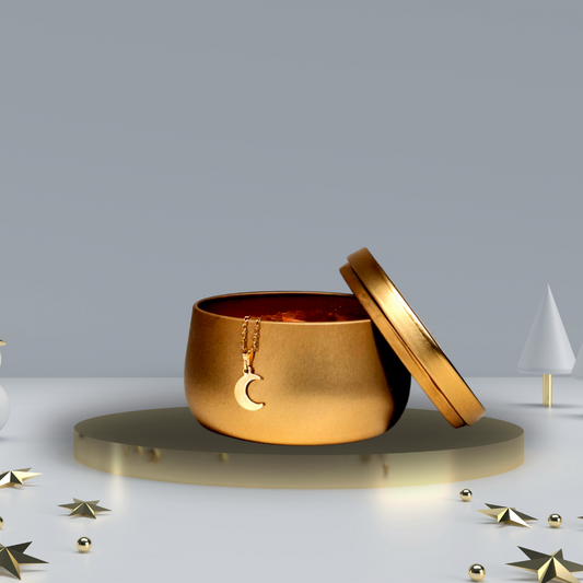 Bougie avec bijou - Matin d'Hiver