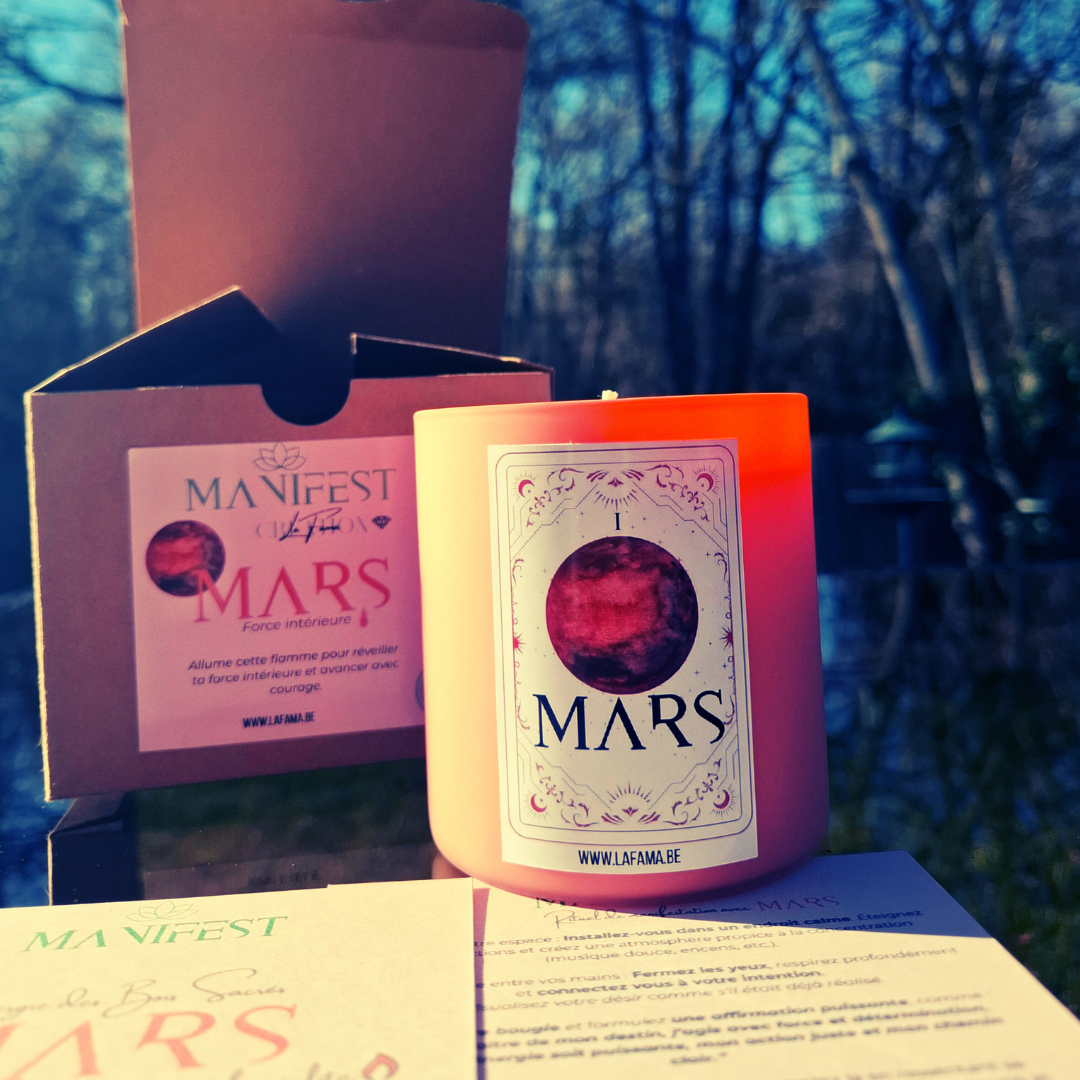 🌕 Bougie Mars – Énergie et Force intérieure 🔥