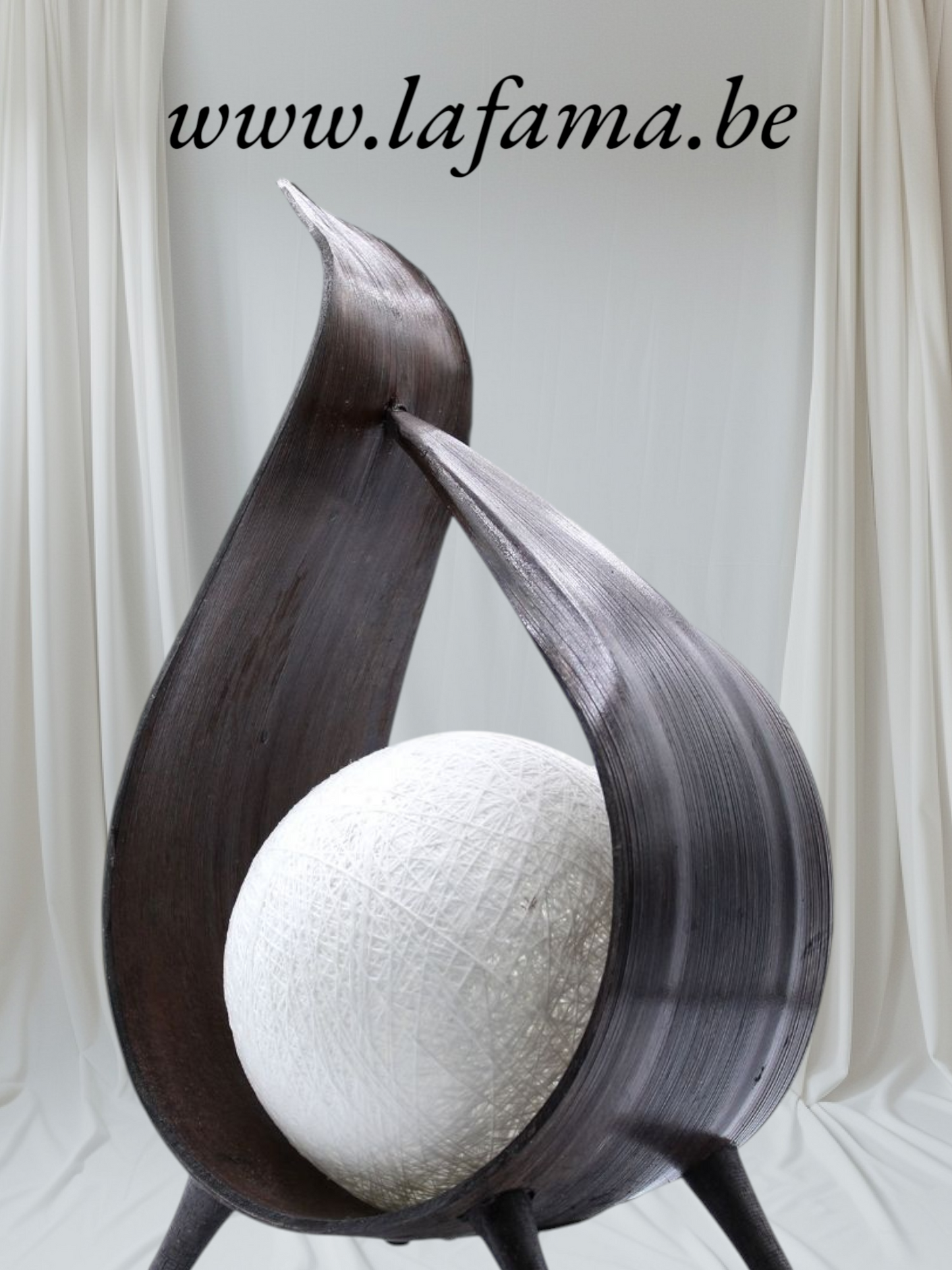 Lampe Naturelle en Noix de Coco    Enveloppe Torsion Chocolat